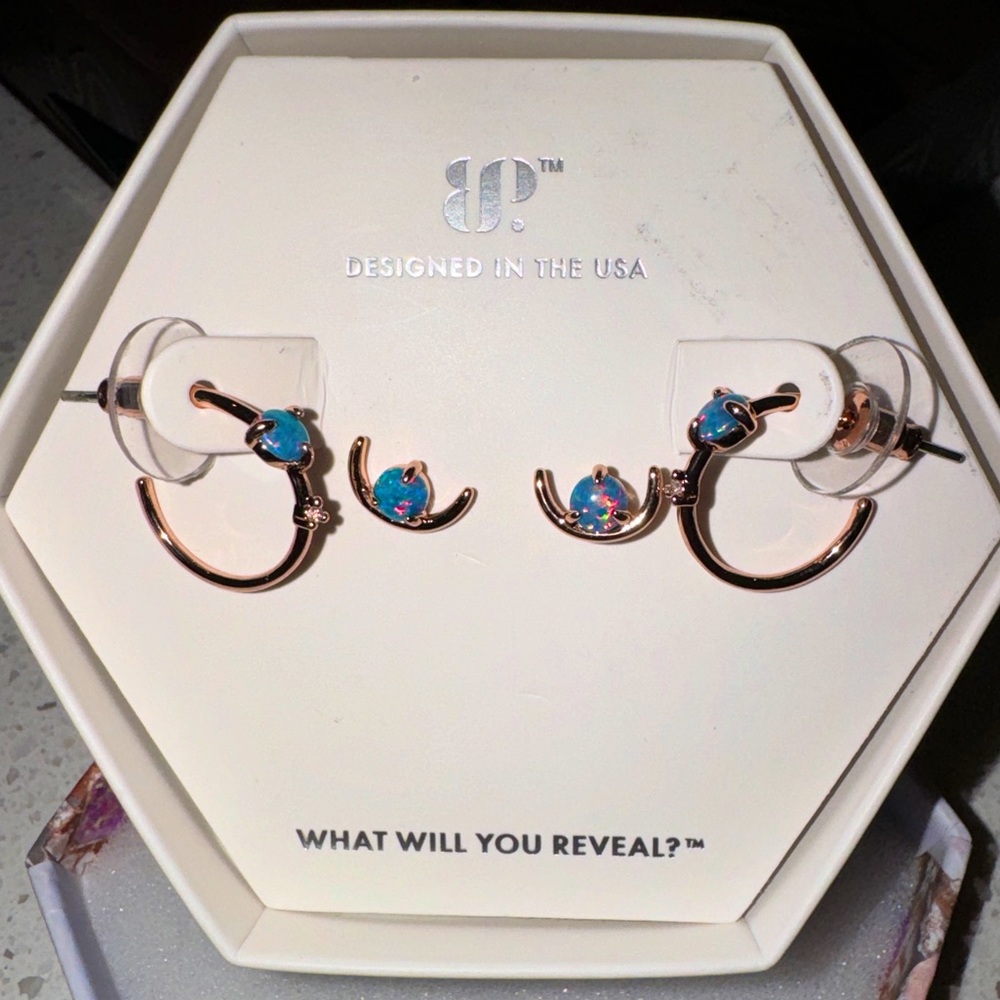 BP earrings (set of two) October Birthday Collection